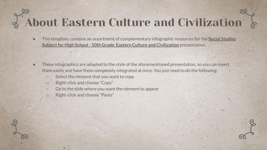 Eastern Culture and Civilization Infographics