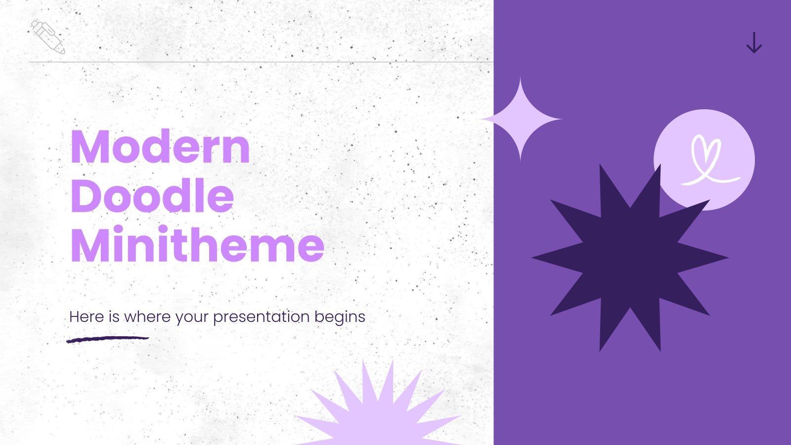 Modern Doodle Minitheme presentation template 