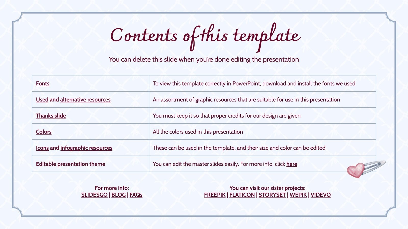 Coquette Aesthetic Template Presentation