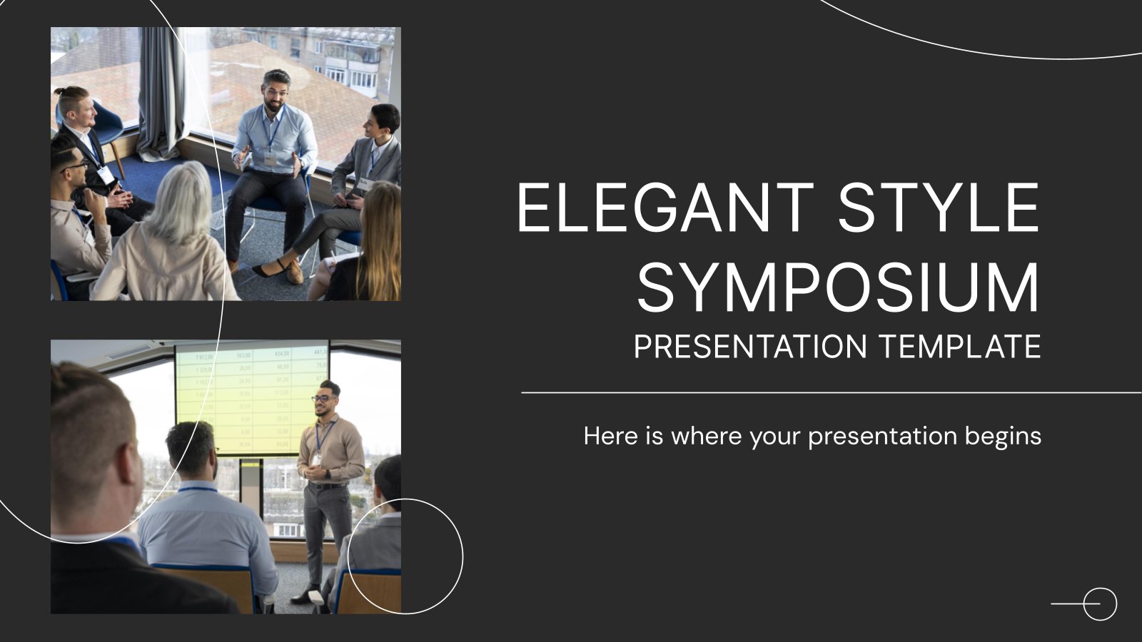 Elegant Style Symposium Presentation Template presentation template 