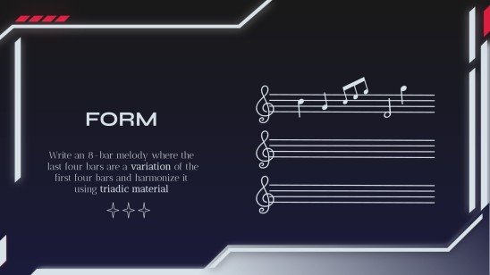 Visual & Performing Arts Major for College: Music, Theory & Composition presentation template 
