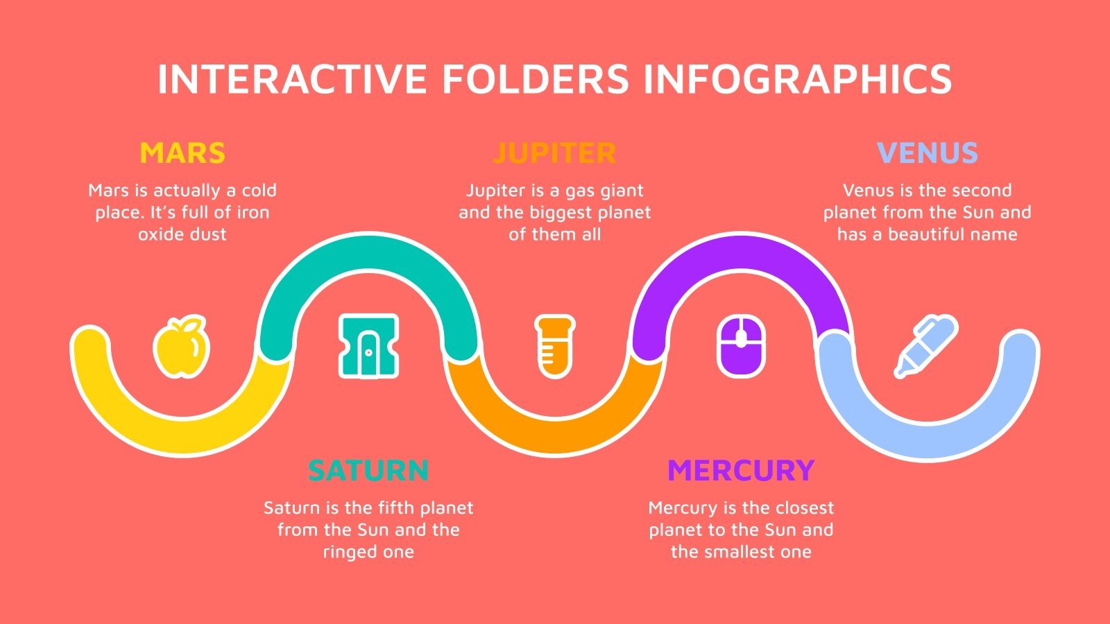 Interactive Folders Infographics Google Slides and PPT