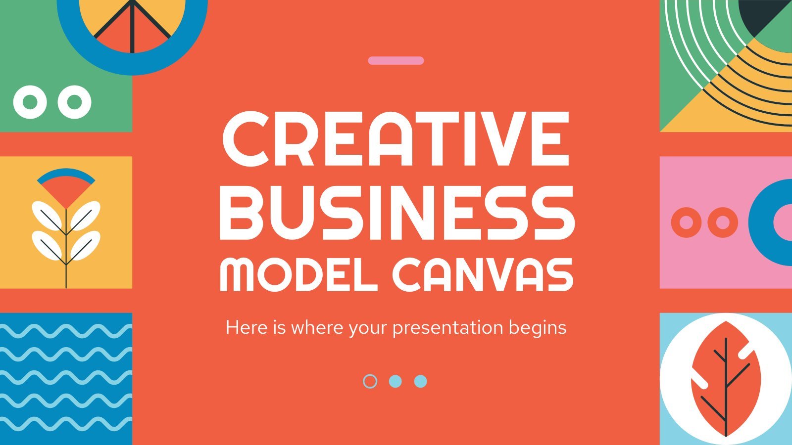 Creative Business Model Canvas presentation template 