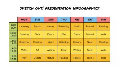 Infographies Faites des esquisses ! Modèles de présentation