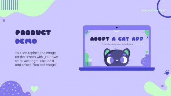 Adopt a Cat App presentation template 