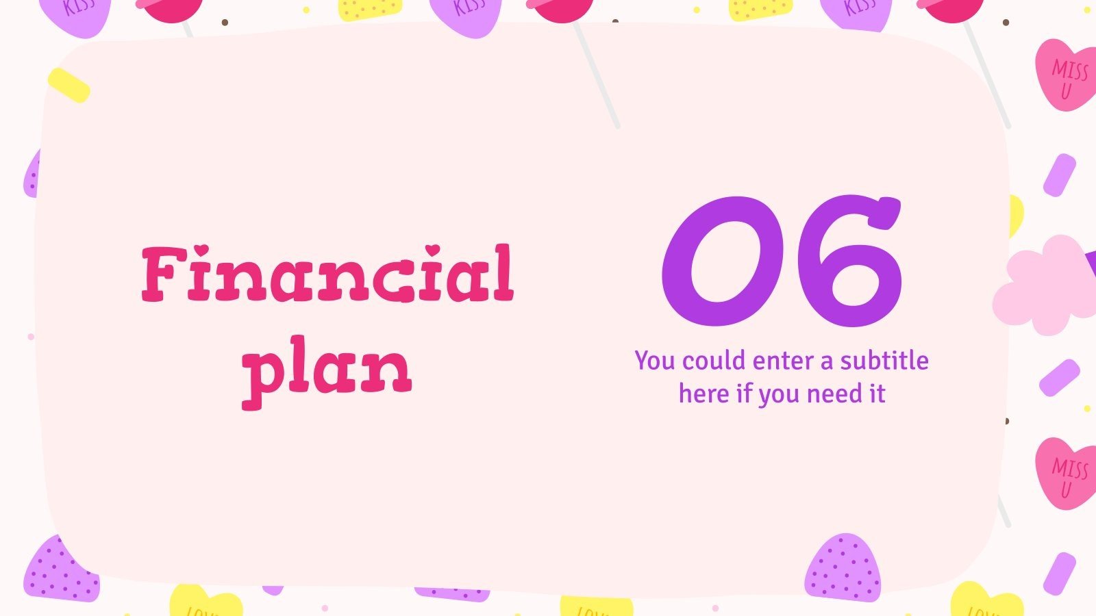 Business plan for selling sweets picture