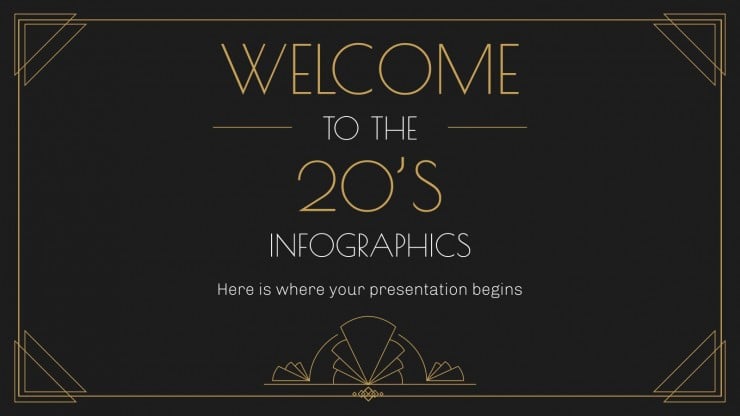 Welcome to the 20s Infographics presentation template 