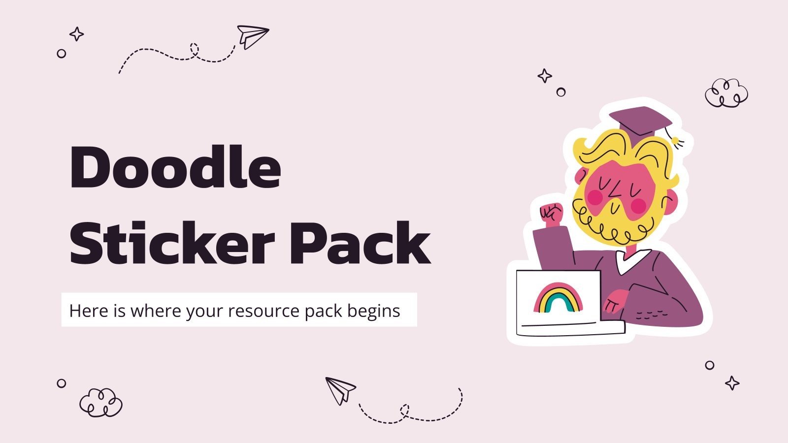 Free Sticker Pack Google Slides and Powerpoint templates