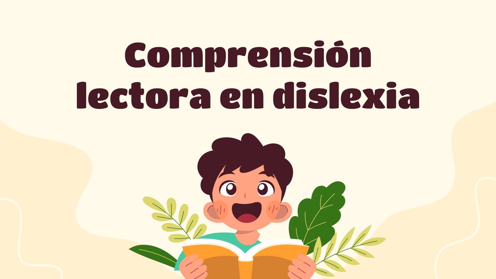 Reading Comprehension in Dyslexia presentation template 