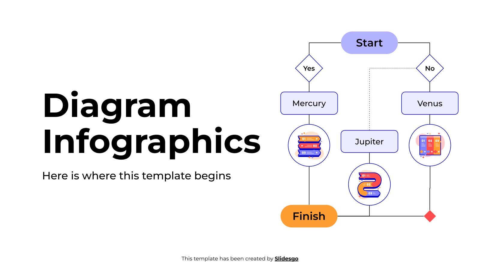 Plantilla de presentación Infografía de diagrama