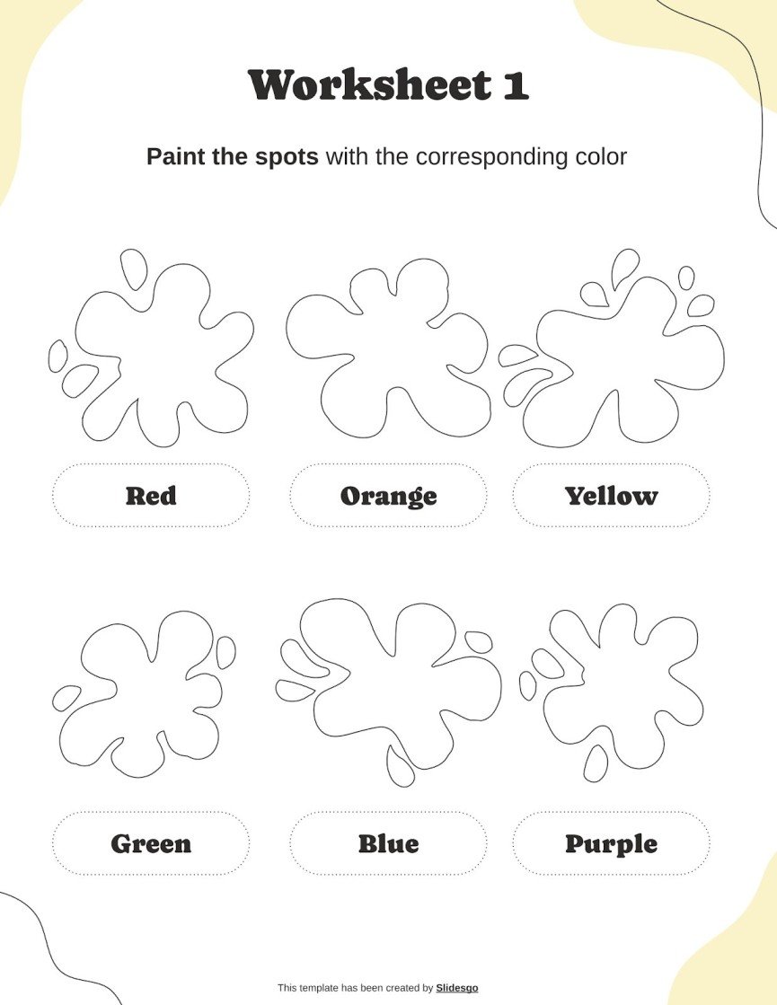 Colors Handout Template