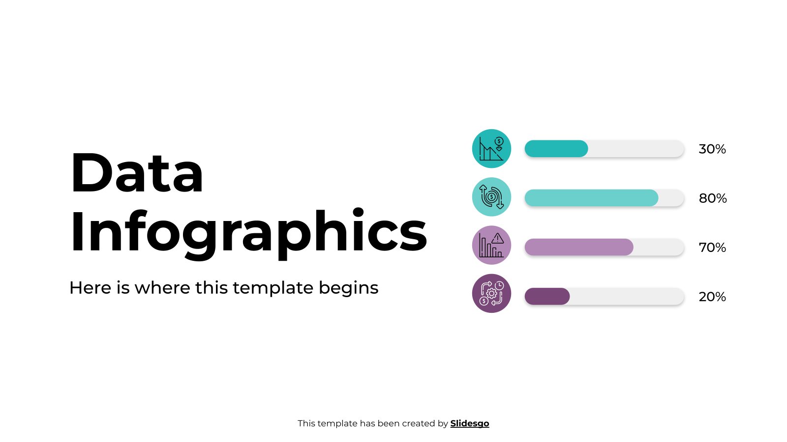 Plantilla de presentación Infografía de datos