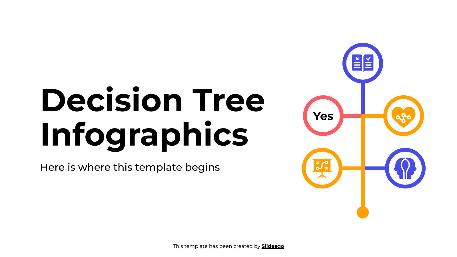 Plantilla de presentación Infografía del árbol de decisión