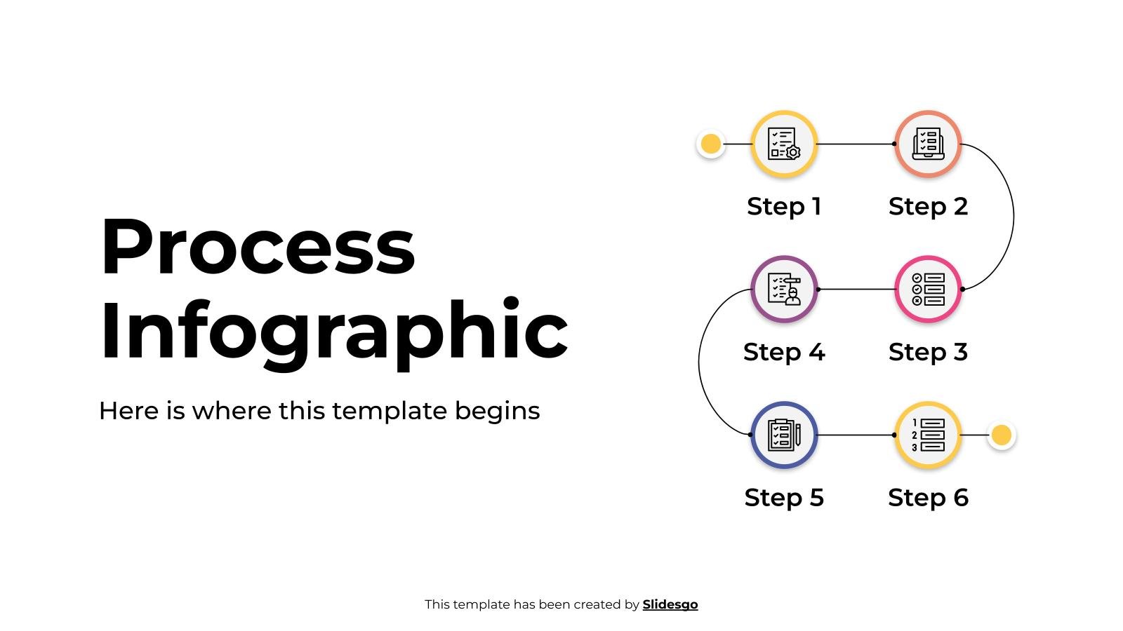 Plantilla de presentación Infografías de proceso