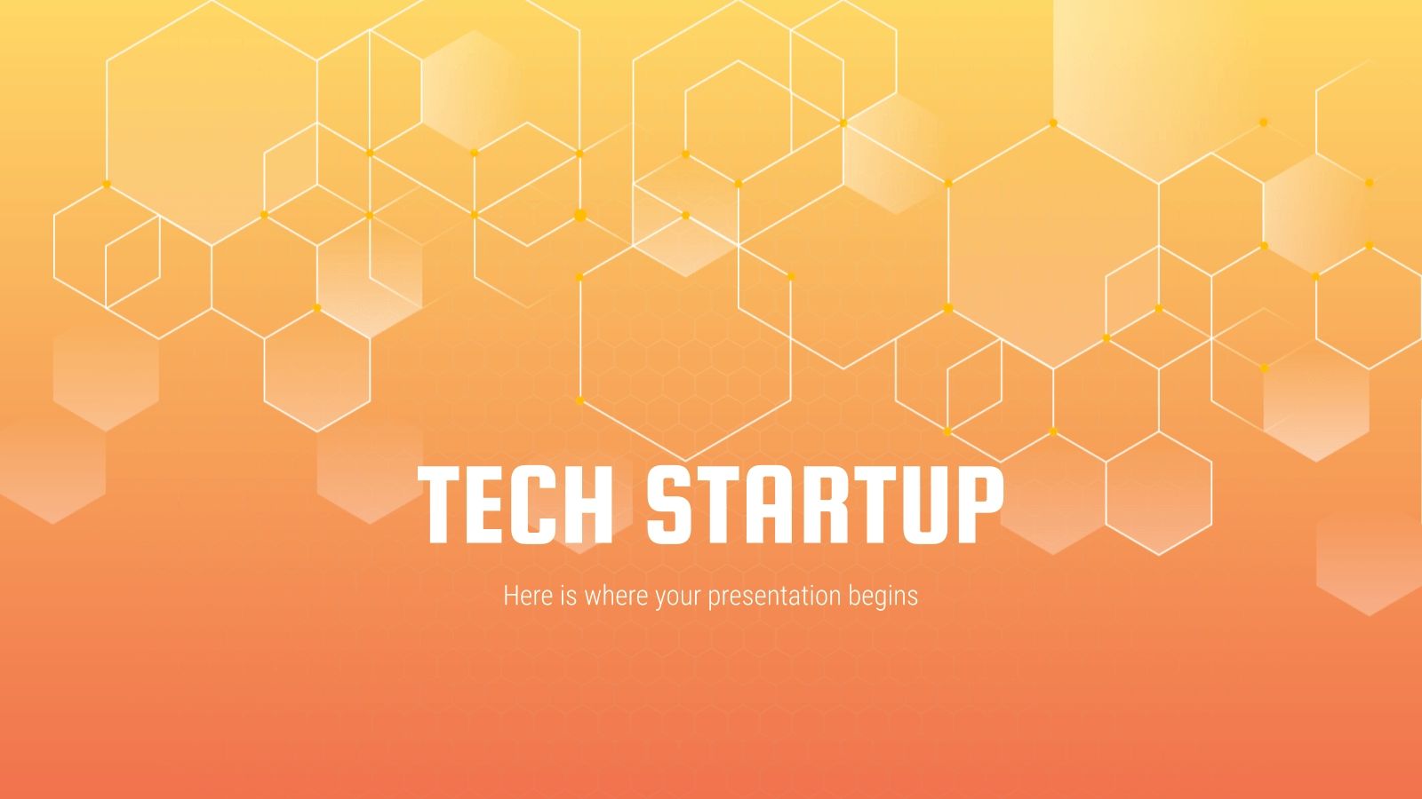 Start-up technologique Modèles de présentation