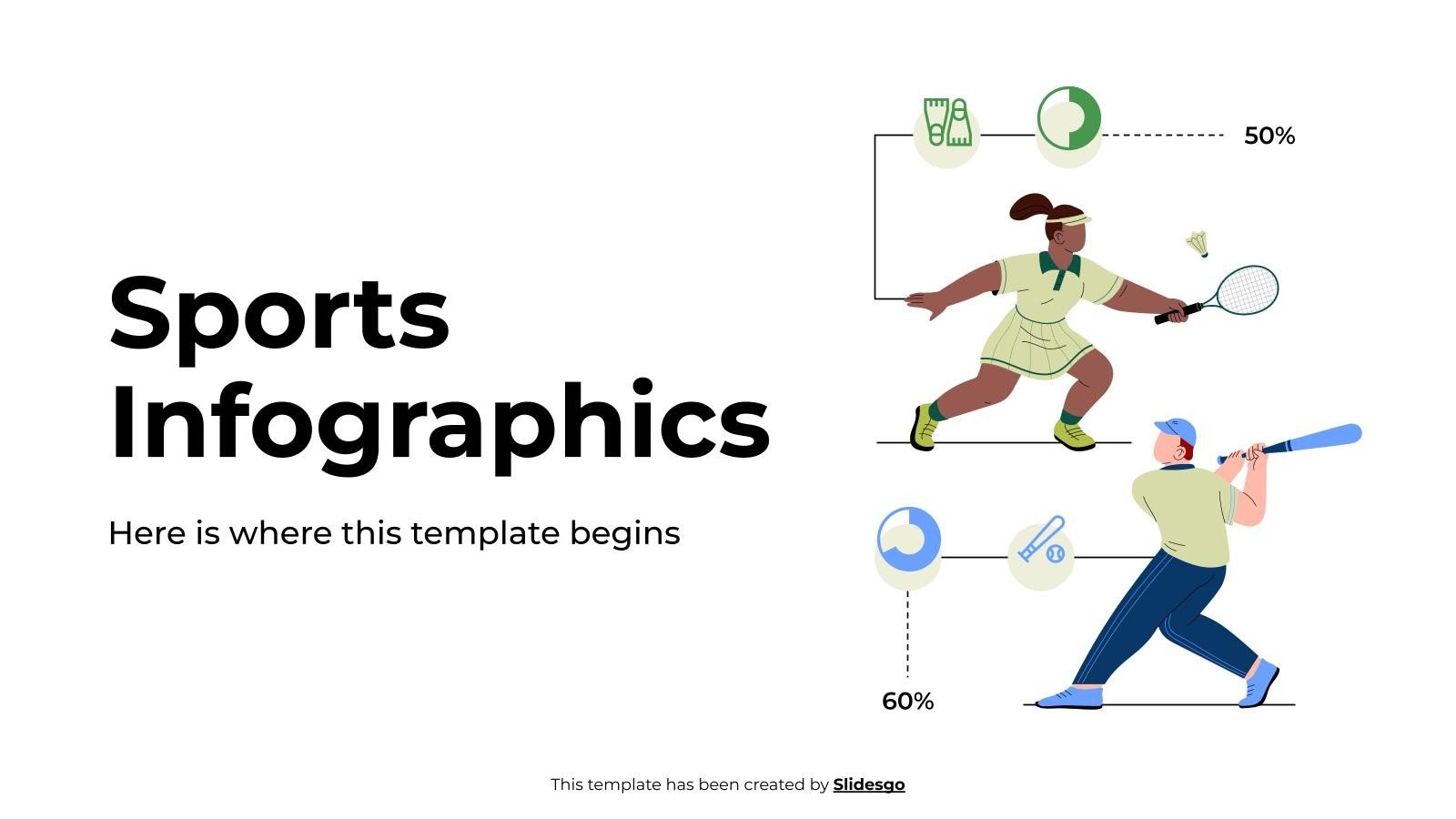 Sport-Infografiken Präsentationsvorlage