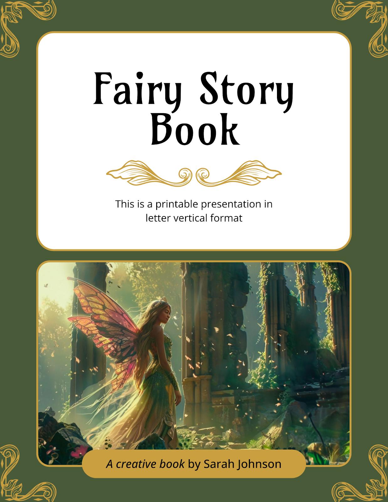 Fairy Story Book presentation template 