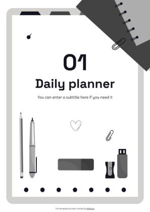 Notebook Planners for High School Tests presentation template 