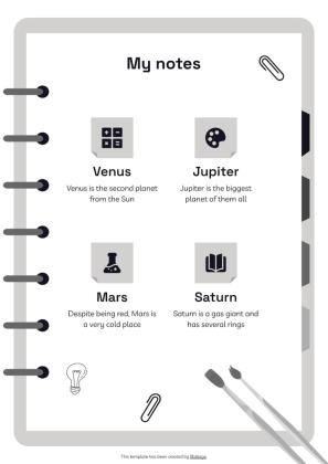 Notebook Planners for High School Tests presentation template 