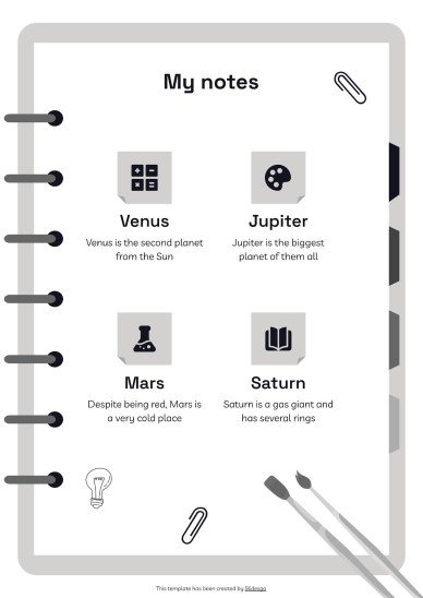 Notebook Planners for High School Tests presentation template 