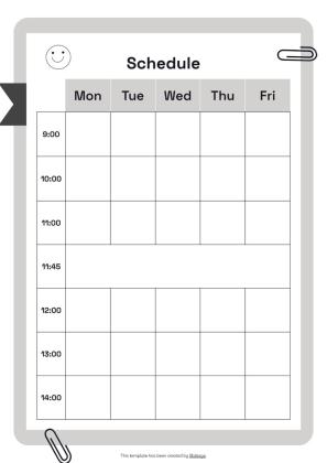 Notebook Planners for High School Tests presentation template 