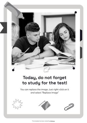 Notebook Planners for High School Tests presentation template 