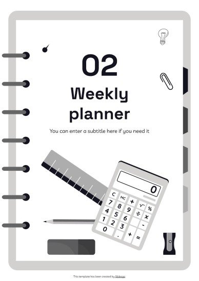 Notebook Planners for High School Tests presentation template 
