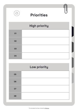 Notebook Planners for High School Tests presentation template 