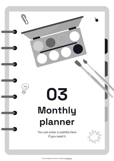 Notebook Planners for High School Tests presentation template 