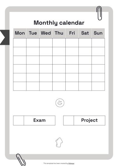 Notebook Planners for High School Tests presentation template 