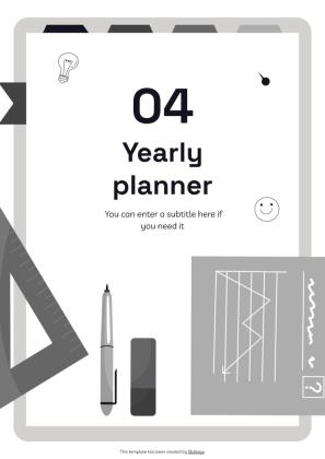 Notebook Planners for High School Tests presentation template 