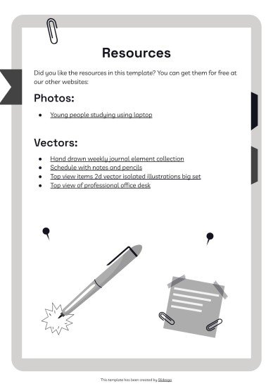 Notebook Planners for High School Tests presentation template 