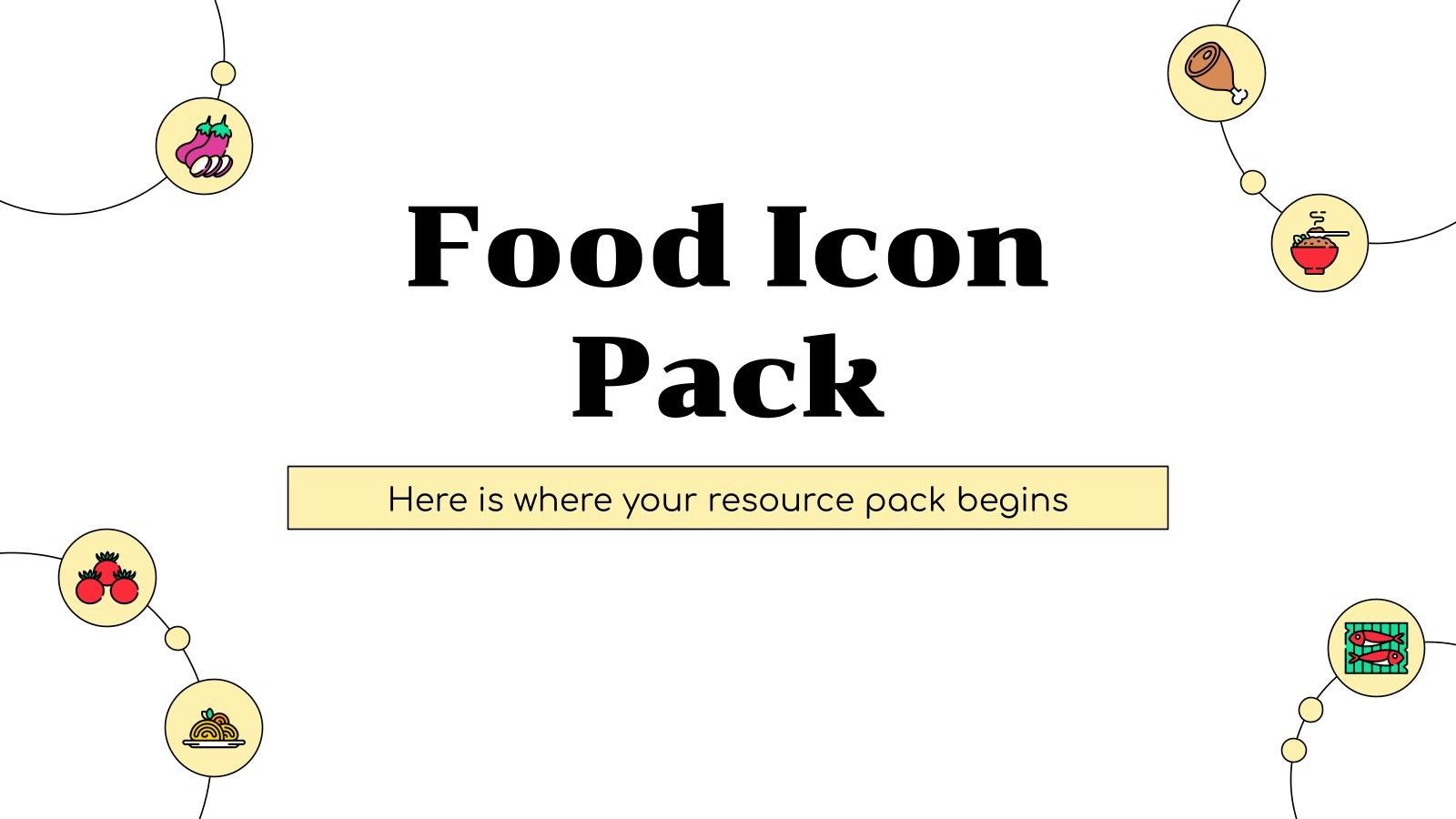 Food Icon Pack presentation template 