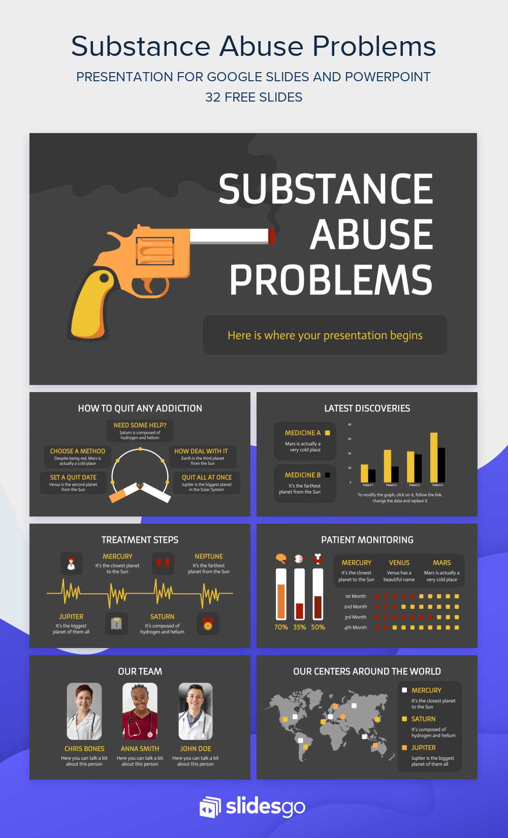 Substance Abuse Problems | Google Slides & PPT template
