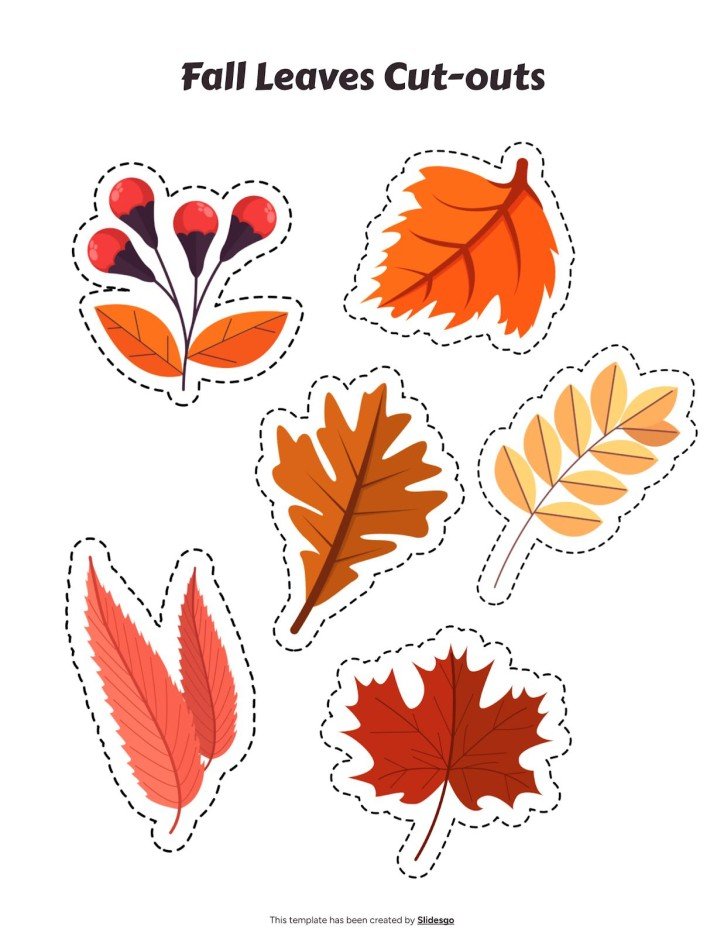 Cut Out Printable Fall Leaves Jenny Printable