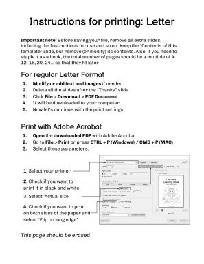 Plantilla de presentación Libro para colorear de sirena