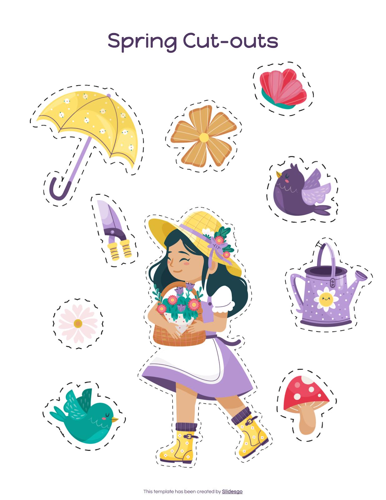 Spring Cut-outs Template