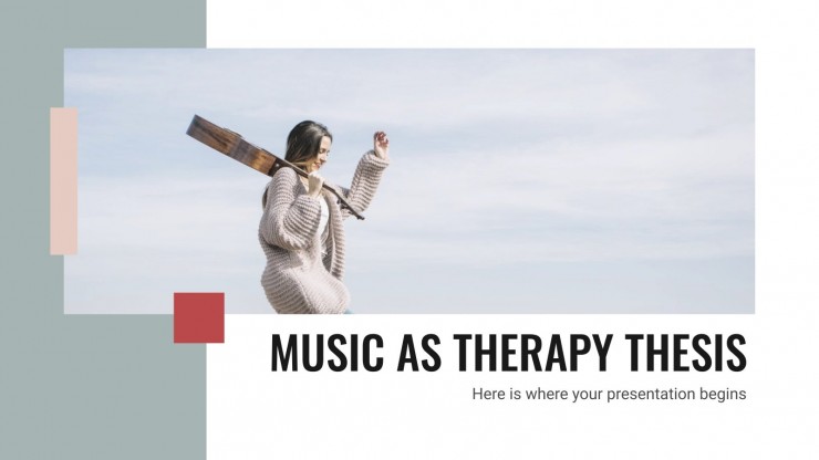 Musiktherapie Abschlussarbeit Präsentationsvorlage