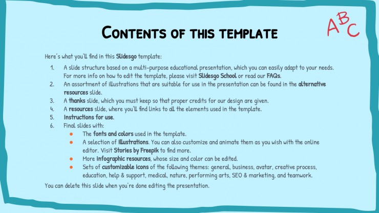 English Language Grammar Rules presentation template