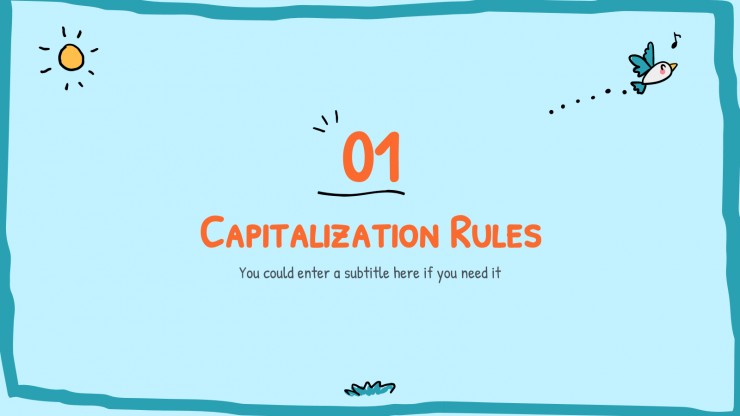 English Language Grammar Rules presentation template