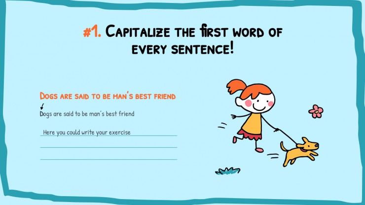 English Language Grammar Rules presentation template