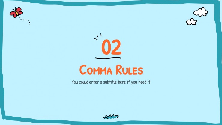 English Language Grammar Rules presentation template