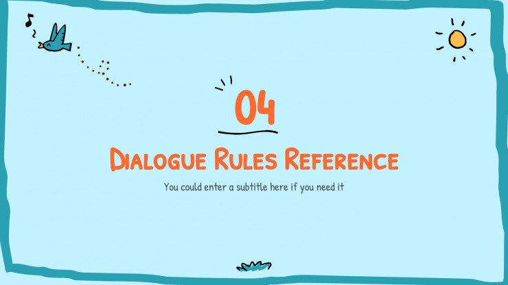 English Language Grammar Rules presentation template