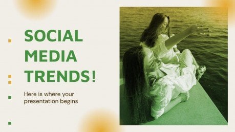 Social Media Trends! presentation template 