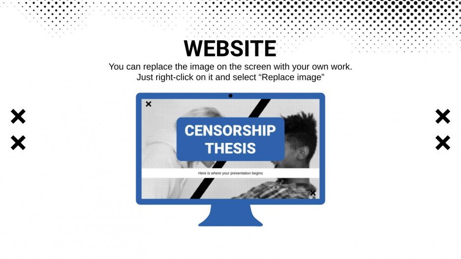 Censorship Thesis Google Slides theme & PPT template