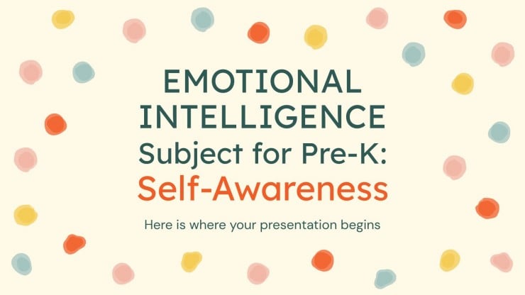 Emotional Intelligence Subject for Pre-K: Self-Awareness