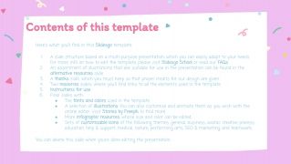 Cute Greeting Cards presentation template