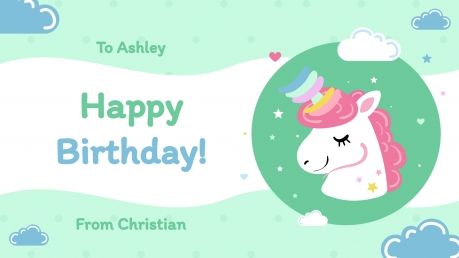 Cute Greeting Cards presentation template