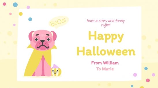 Cute Greeting Cards presentation template