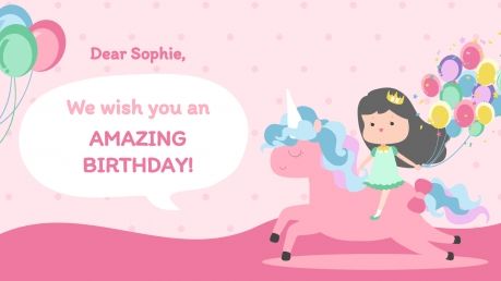 Cute Greeting Cards presentation template